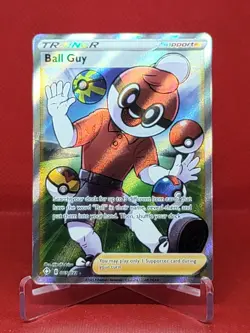 Pokemon TCG - Ball Guy 065/072 - Shining Fates Ultra Rare Full Art Holo - NM - Image 1