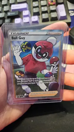 Pokemon TCG - Ball Guy 065/072 - Shining Fates Ultra Rare Full Art Holo - NM - Image 1