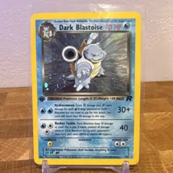 Pokemon TCG Dark Blastoise 3/82 Team Rocket Holo Rare Unlimited 70 HP Card - Image 1