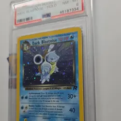 Pokemon Dark Blastoise 3/82 Team Rocket Holo Rare 2000 70 HP PSA 8 TCG Card - Image 3