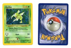 Scyther 10/64 Rare Holo No Set Symbol Jungle English Pokemon Card TCG [LP] - Image 1