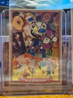 Cuphead Out Of The Cards Official Trading Card Promo Vile Mugman 002-160 Rare - Image 1