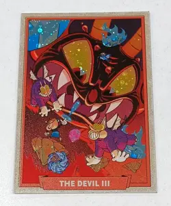 Cuphead Out Of The Cards The Devil III 016/150 Misprint Cosmo Holo /10 - Image 1