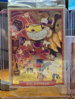 Cuphead Out of the Cards- Official Trading Card Promo- Evil Cuphead 001/160 - Image 1