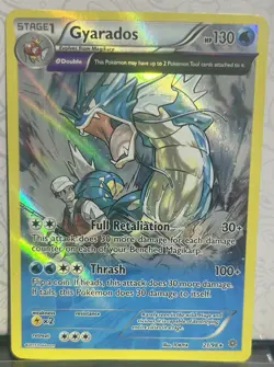 Pokemon Gyarados TCG Full Art Holo Rare Card 21/98 XY Ancient Origins - Image 1