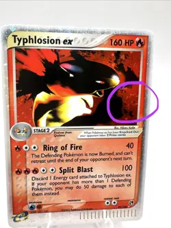 Pokemon TCG Typhlosion EX Sandstorm Ultra Rare Holo Card 99/100 LP SWIRL - Image 3