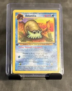 French Pokemon Card 1st Edition Amonita Fossil Set 52/62 Omanyte - Water DM - Image 1