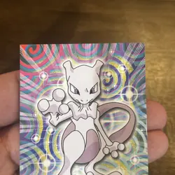 Topps Pokemon MEWTWO #150 Blue Logo Non Holo TV Animation Edition Vintage Card - Image 2