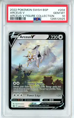PSA GEM MT 10 Pokemon TCG Arceus V SWSH204 SWSH: Sword & Shield Promo Cards Holo - Image 1