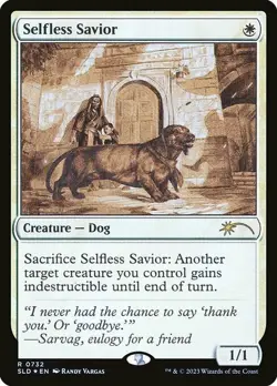 Magic The Gathering MTG SELFLESS SAVIOR Secret Lair NM Near Mint - Image 1