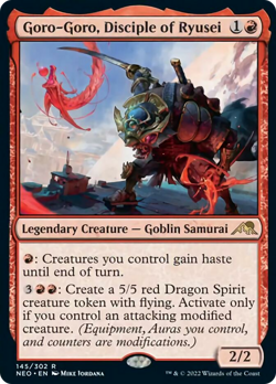 Goro-Goro, Disciple of Ryusei, Kamigawa: Neon Dynasty, NM - Image 1