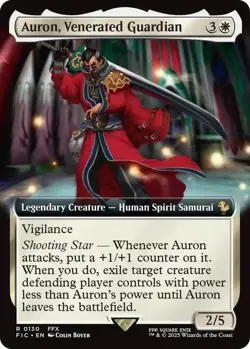 MTG Final Fantasy Commander - Auron, Venerated Guardian (Extended) - Image 1