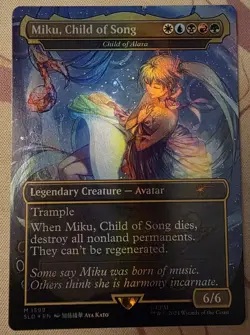Miku, Child of Song - Child of Alara (Rainbow Foil) Secret Lair Drop Foil - Image 1