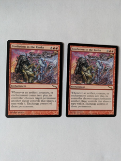2 Confusion in the Ranks Mirrodin MTG NM Free shipping with tracking - Image 1