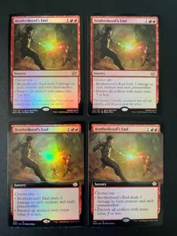 MTG- Brotherhood's End x4 - The Brother's War FOIL - Image 1