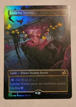 MTG - Indatha Triome (Showcase) FOIL - Ikoria: Lair of Behemoths Foil - NM/MINT - Image 1