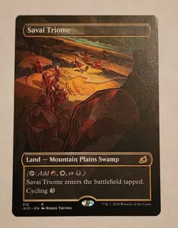 MTG - Savai Triome (Showcase) - Ikoria: Lair of Behemoths Regular - NM/MINT - Image 1