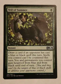 MTG - Veil of Summer - Core Set 2020 Regular - NM/MINT Magic The Gathering - Image 1