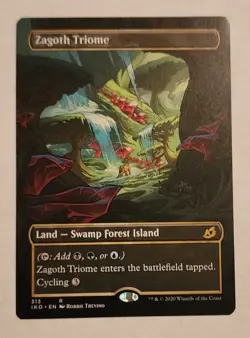 MTG - Zagoth Triome (Showcase) - Ikoria: Lair of Behemoths Regular - NM/MINT - Image 1