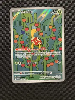 Pokemon TCG Shuckle 136/132 ME01: Mega Evolution Illustration Rare Near Mint - Image 1