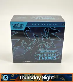 POKEMON TCG MEGA EVOLUTION PHANTASMAL FLAMES SEALED ELITE TRAINER BOX ETB - Image 1