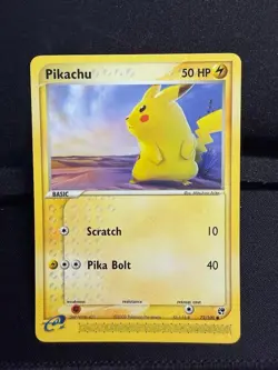 Pokemon Ex Sandstorm Pikachu Common (72/100) NM - Image 1