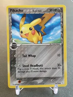 Pokemon Pikachu 79/110 ex Holon Phantoms NM/LP - Image 1