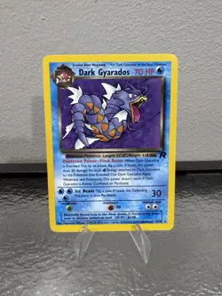 2000 Pokemon TCG Team Rocket Dark Gyarados 25/82 Non Holo Rare WOTC - LP-NM - Image 1
