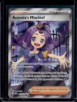 2025 Pokemon Mega Evolution Acerola's Mischief Ultra Rare #165/132 - Image 1
