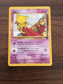 Abra Team Rocket Common Pokemon TCG 49/82 LP - Image 1