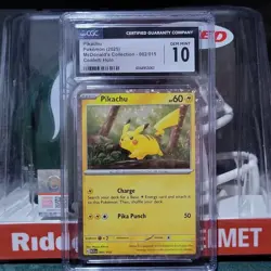 Pokemon TCG Pikachu 002/015 McDonald's 2024 Promo Holo CGC 10 2025 - Image 1