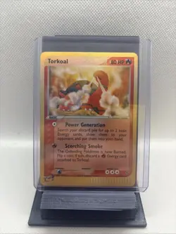 2003 Pokemon EX Dragon 12/97 Torkoal Reverse Holo Rare - Image 1