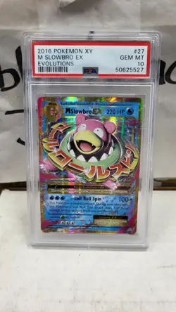 2016 M SLOWBRO EX XY EVOLUTIONS POKEMON TCG PSA 10 GEM MINT #27/108 - Image 2
