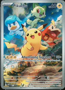 Pokemon Pikachu SVP 027 Scarlet & Violet Paldea Evolved ETB Promo - Image 3