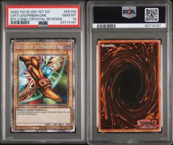 2022 Yugioh BLCR-EN103 Left Leg of the Forbidden One Starlight Rare 1st PSA 10 - Image 3