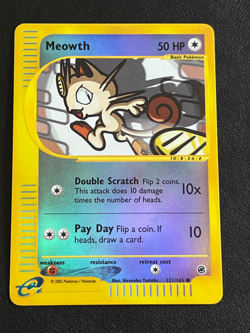 Meowth 121/165 - Expedition Base Set Pokemon Card - Reverse Holo NM - Image 1