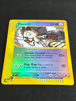 Meowth 121/165 - Expedition Base Set Pokemon Card - Reverse Holo NM - Image 2