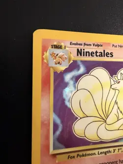Ninetales 12/102 Holo Foil Rare Base Set Unlimited Pokemon Card TCG MP - Image 3