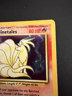 Ninetales 12/102 Holo Foil Rare Base Set Unlimited Pokemon Card TCG MP - Image 4