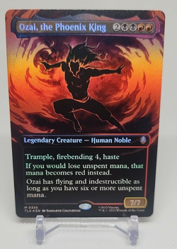 MTG Ozai, the Phoenix King 0335 Borderless Avatar: The Last Airbender NM/M Foil - Image 1