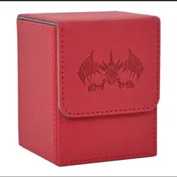 Card Deck Box , Fits 100+ Single Sleeved Cards,PU Leather TCG Card Holder - Image 1