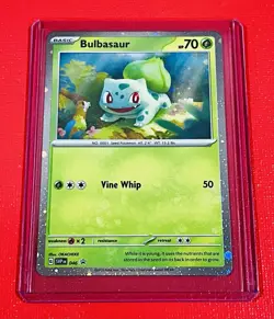 Pokemon 151 Promo Bulbasaur Starter Set Charmander Squirtle Pikachu 4 Cards 820650853210 - Image 5