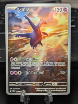 NM-Mint Latios - 203/191 - Illustration Rare Pokemon Surging Sparks TCG Card - Image 1