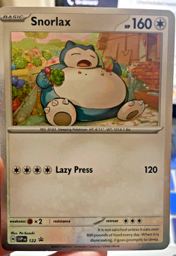 Pokemon card - Snorlax #122 PROMO - Scarlet & Violet 2024 - Holo - Image 3