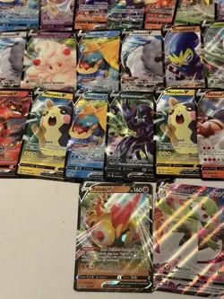 Pokemon V Card Lot Of 35 SWSH NM/MINT Evolving Skies Fusion Strike & More - Image 5