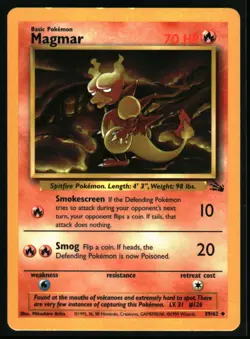 1999 Classic - Fossil Magmar #39 Non Holo Pokemon Card - Image 1