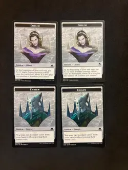 Emblem/Token Tamiyo/Liliana x2 [Eldritch Moon] Magic MTG Cards LP/MP - Image 1