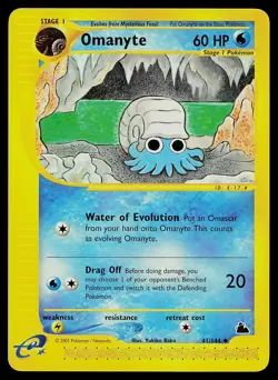 Pokemon Card - Omanyte Skyridge 41/144 Non Holo - Image 1