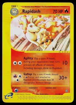 Pokemon Card - Rapidash Aquapolis 31/147 Rare Non-Holo - Image 1