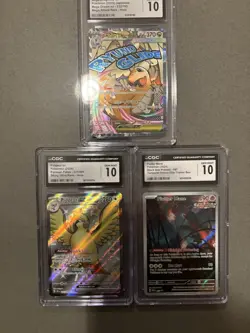 CGC 10 Pokemon card slab Lot $380+ Value $25 Start. dragonite Pidgeot flutter - Image 1